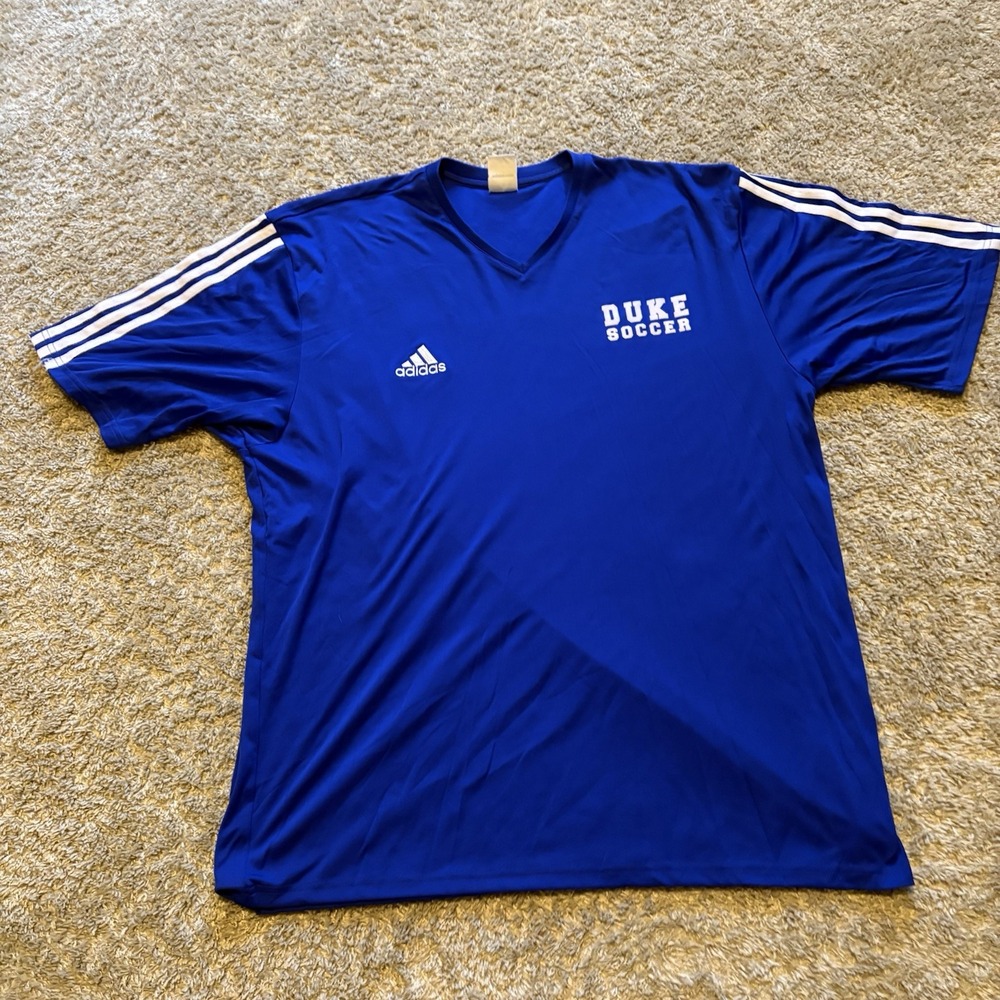 Vintage 200s Y2K Duke Blur Devils Soccer Jersey Men's XL Adidas 3 Stripes